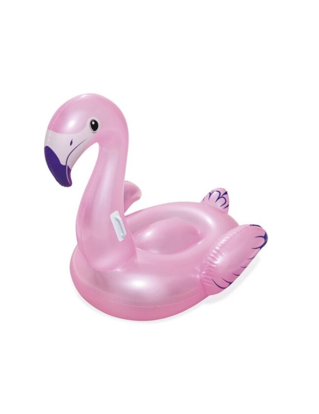 Täispuhutav flamingo, vastupidav disain, sobib lastele ja noortele, mõõtmed 127x127 cm